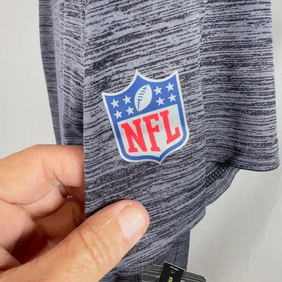 NEW Nike Dri-Fit NFL Raiders Sideline 2020 Velocity Performance Tee Gray Mens M - Picture 9 of 10